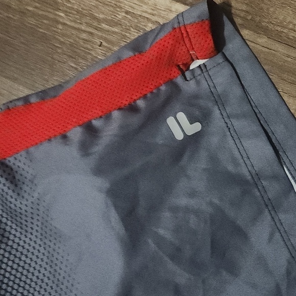 FILA  Swimtrunks Size Small Black and Red color EUC - Picture 2 of 6